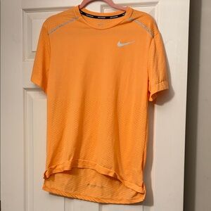 Nike Vibrant Orange Short Sleeve Running Tee